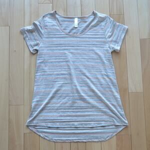 LuLaRoe Classic Tee Shirt Size S Women's) Short Sleeve Tee Black and Gray